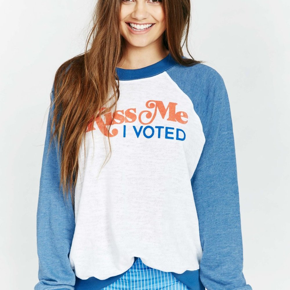 NWT Wildfox Size Small Kiss Me I Voted Sweatshirt
